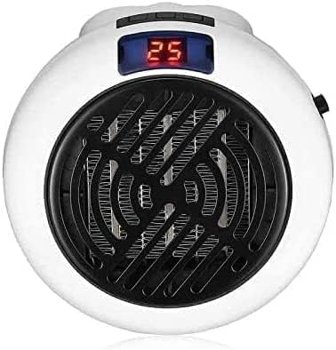 Mini Aquecedor Elétrico 1350W - Aquecedor de tomada com controlo remoto e visor LED