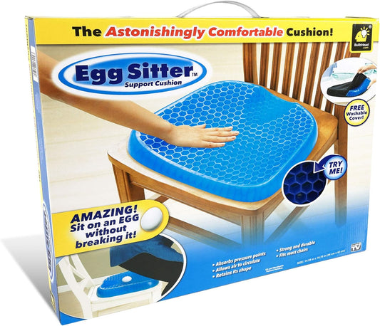 Almofada de assento Egg Sitter com cobertura antiderrapante - Design respirável e que alivia a pressão